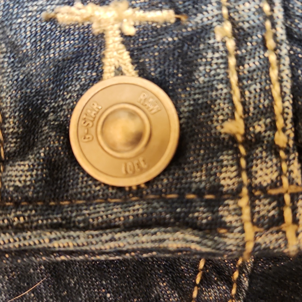 G-Star Raw Dark Blue Wash Ford Loose Fo Womens Straight Leg Baggy Jeans NWT - Picture 6 of 15
